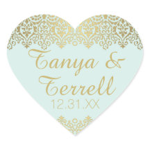 Weddenschap Envelope Seals Golden Lace Elegant