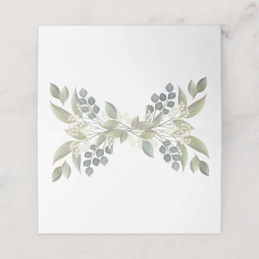 Weddenschap Eucalyptus Foliage Greenery Blank Plaatskaartje (Buitenkant ongevouwen)