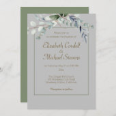 Weddenschap Eucalyptusboog 5" x 7" Kaart (Voorkant / Achterkant)