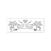 Weddenschap, familiestempel rubberstempel (Afrduk)