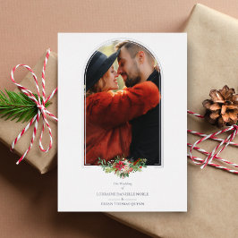 Weddenschap Fancy Zilverartsfoto Folie Uitnodiging