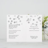 Weddenschap Faux Silver Foil Glitter Lights (Staand voorkant)