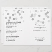 Weddenschap Faux Silver Foil Glitter Lights (Voorkant / Achterkant)