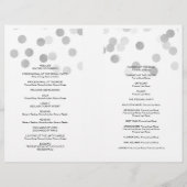 Weddenschap Faux Silver Foil Glitter Lights (Achterkant)