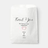 Weddenschap Favor Bags Bedankzakje (Voorkant)