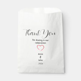 Weddenschap Favor Bags Bedankzakje