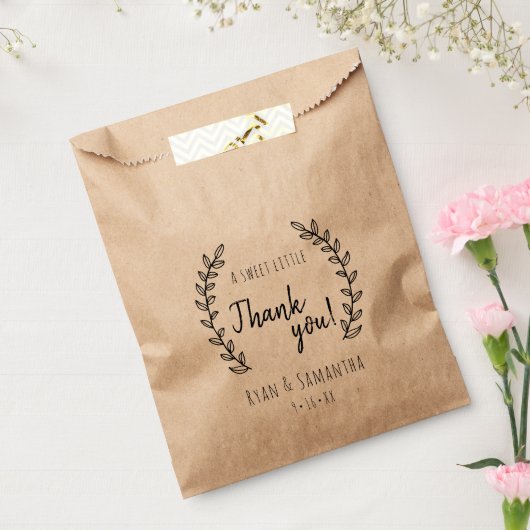 Weddenschap Favor Bags | Een mooie kleine dank Bedankzakje (Gezegeld)