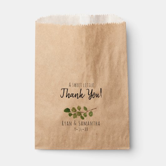 Weddenschap Favor Bags | Een mooie kleine dank Bedankzakje (Voorkant)