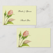 Weddenschap Favor Bedankt Aangepaste Visitekaartje (Voorkant / Achterkant)