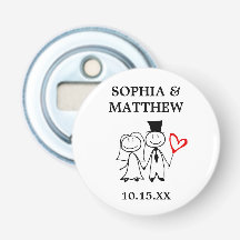 Weddenschap Favor Cute Cartoon Couple