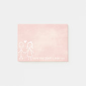 Weddenschap Favor Dank je kalkbordpastel Post-it® Notes (Voorkant)