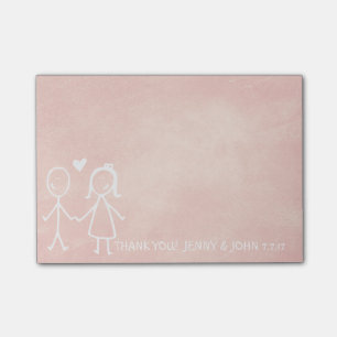Weddenschap Favor Dank je kalkbordpastel Post-it® Notes