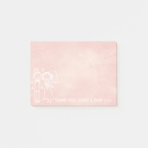 Weddenschap Favor Dank je kalkbordpastel Post-it® Notes