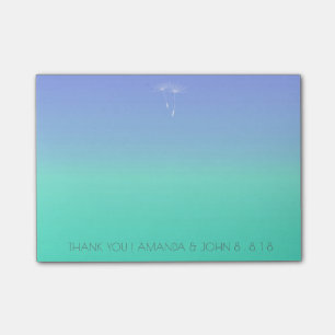 Weddenschap Favor Dank je Ocean Blue Ombre Post-it® Notes