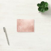 Weddenschap Favor Dank je roze goudpasta Post-it® Notes (Kantoor)