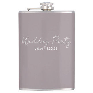 Weddenschap Flask Gift - Beige Heupfles