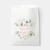 Weddenschap Floral Elegant Pink Chic Date Script Bedankzakje (Voorkant)