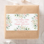 Weddenschap Floral Elegant Roze Chic Date Script N Etiket (Insitu)