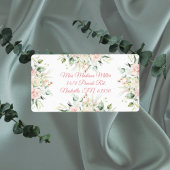 Weddenschap Floral Elegant Roze Chic Date Script N Etiket