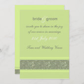 Weddenschap - Floral Fantasy - Apple Green Kaart (Voorkant / Achterkant)