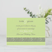 Weddenschap - Floral Fantasy - Apple Green Kaart (Staand voorkant)