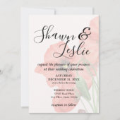 Weddenschap Floral Poppy Seed Invitation Kaart (Voorkant)