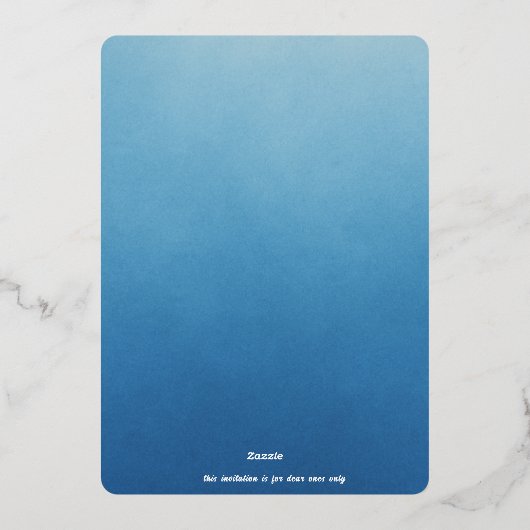 Weddenschap Folie Uitnodiging (Achterkant)