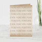 Weddenschap Forever Floral Font Kaart (Voorkant)