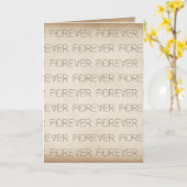 Weddenschap Forever Floral Font Kaart (Gele Bloem)