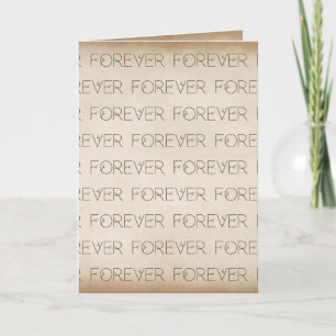 Weddenschap Forever Floral Font Kaart