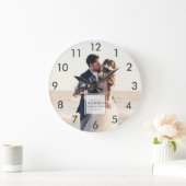 Weddenschap Foto Best Day Ever Pas getrouwd Jubile Grote Klok (Huis)