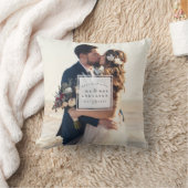 Weddenschap Foto Best Day Ever Pas getrouwd Jubile Kussen (Deken)