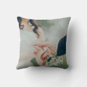 Weddenschap Foto Best Day Ever Pas getrouwd Jubile Kussen (Achterkant)