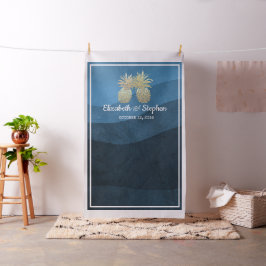 Weddenschap Foto Booth Backdrop Gold Pineapple Cou Stof