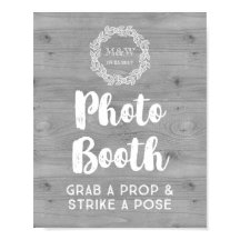 Weddenschap Foto Booth Sign Wood Pattern Wreater