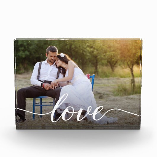 Weddenschap Foto Elegant Love script (Voorkant)