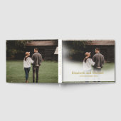 Weddenschap Foto Gold Elegant Wedding Gastenboek (Volledig)