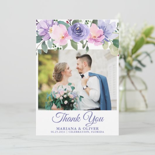 Weddenschap Foto Hartelijk dank! Kaart (Staand voorkant)