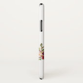 Weddenschap Foto Keepslag Burgundy Floral Marble Case-Mate iPhone Case (Achterkant / rechts)