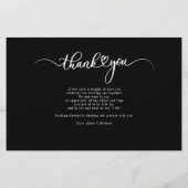 Weddenschap Foto met briefje Harde Hartelijk dank Briefpapier (Achterkant)