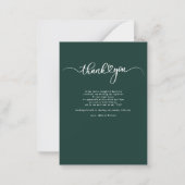 Weddenschap Foto met hand-Letterige liefdeshart Da Notitiekaartje (Achterkant)