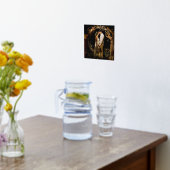 Weddenschap Foto Modern Script Styled Love Hearts Folie Afdrukken (Laag (Keuken))