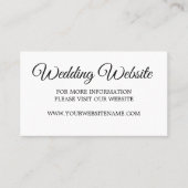 Weddenschap Foto Overlay Modern Website Visitekaartje (Voorkant)