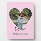 Weddenschap Foto roze Lijst Moderne kalligrafie Fotoplaat (voorkant)