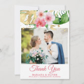 Weddenschap Foto tropische palmen - Floral Kaart (Voorkant)