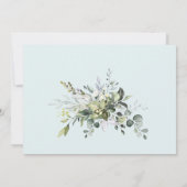 Weddenschap FOTO Uitnodiging Eucalyptus Waterverf (Achterkant)