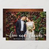 Weddenschap Foto van Bedankt Kaart (Voorkant / Achterkant)