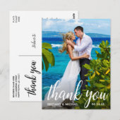 Weddenschap Foto van Bride Groom Briefkaart (Voorkant / Achterkant)