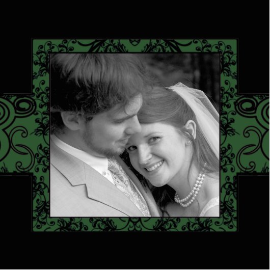 Weddenschap Fotobeeldje Ornament (Voorkant)