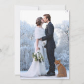 Weddenschap Fotobekleding Calligrafie Love Bedankt (Achterkant)